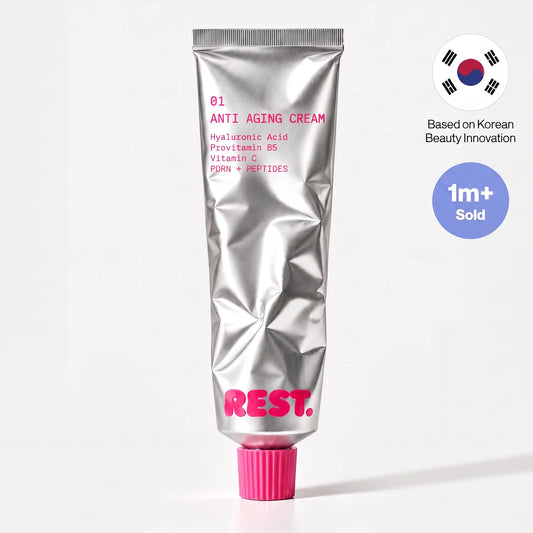 REST. Anti-Aging Cream — Peptide & Hyaluronic Acid Face Cream, 50 ml (1.7 fl oz)