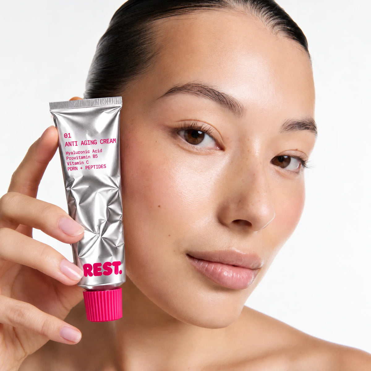 REST. Anti-Aging Cream — Peptide & Hyaluronic Acid Face Cream, 50 ml (1.7 fl oz)