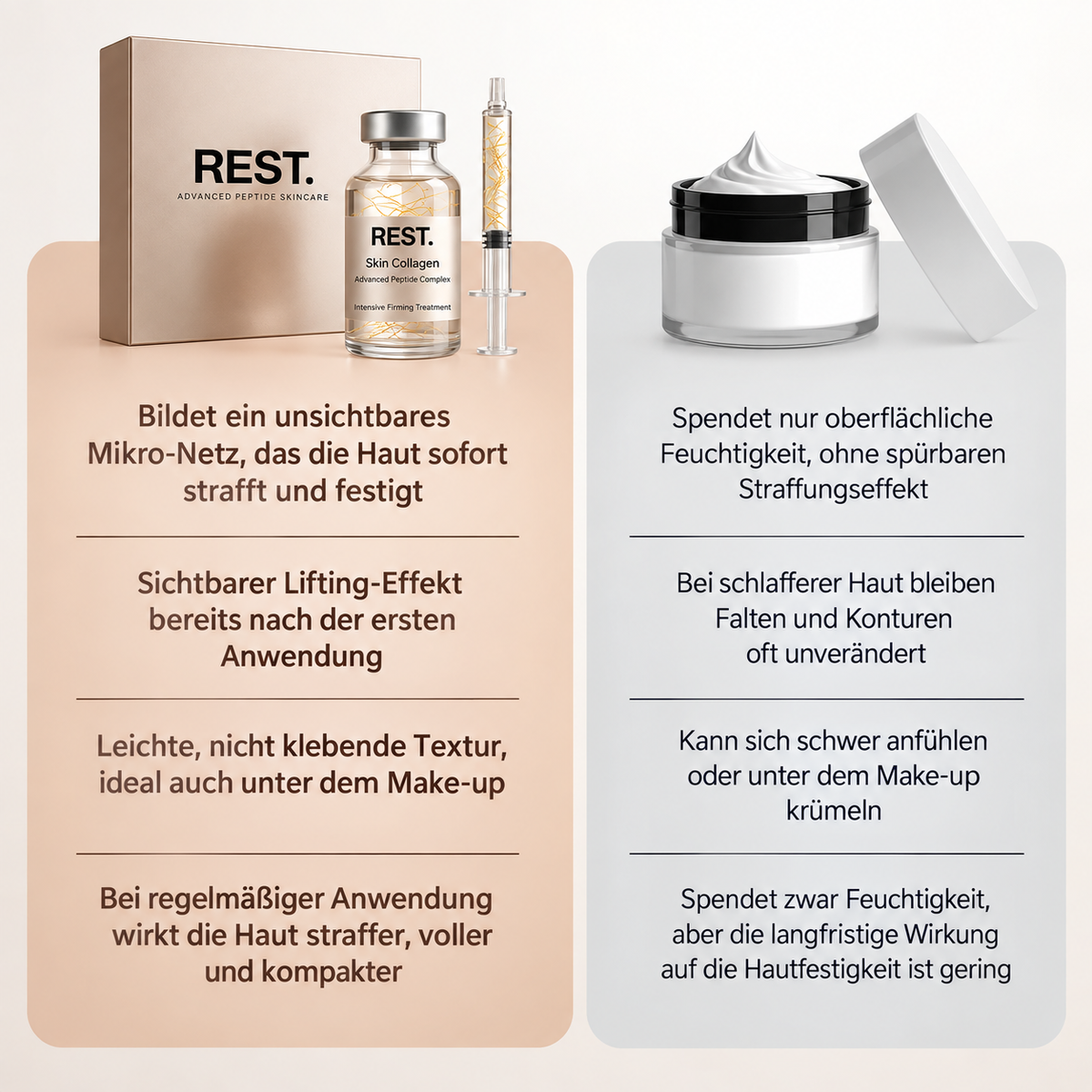 Rest. Koreanisches Serum mit Lifting-Effekt ab der ersten Anwendung